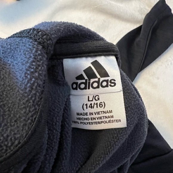 Adidas Men's Hoodie with Logo on front, Size L, Black - Picture 5 of 5